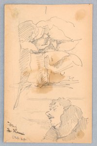 Passagerer på toget til Rom af Francis Augustus Lathrop