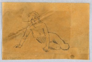 Skitse til Putto af Francis Augustus Lathrop