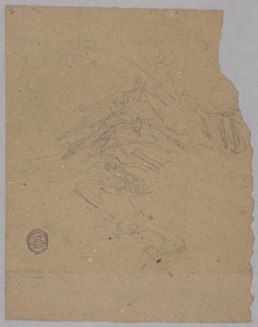 Skitse af himmelske figurer af Francis Augustus Lathrop