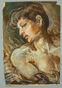 Studie for Cleopatra af Francis Augustus Lathrop