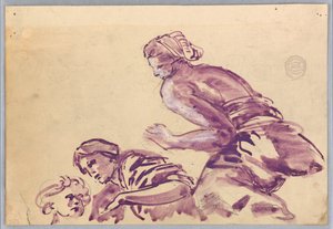 Studie af figurer til et loft af Francis Augustus Lathrop