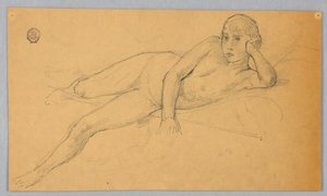 Studie af nøgen figur