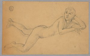 Studie af nøgen figur