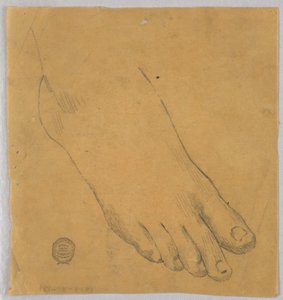 Studie af en højre fod af Francis Augustus Lathrop