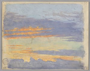 Undersøgelse af skyer, Rom, Italien af Francis Augustus Lathrop