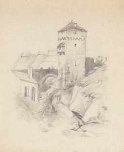 Tårn i en landsby af Francis Augustus Lathrop