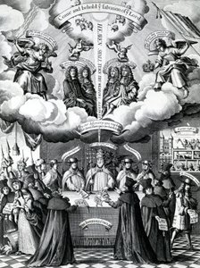 The Happy Instruments of Englands Preservation, udgivet af Benjamin Combe efter Francis Barlow, april 1681 af Francis Barlow
