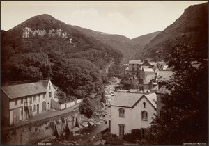 Lynmouth set fra Mars Hill af Francis Bedford