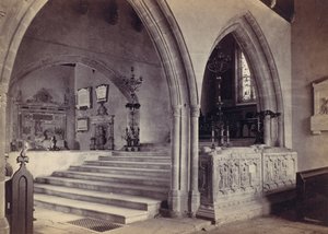 Monumenter og kanslertrappe, Tenby Kirke, 1870
