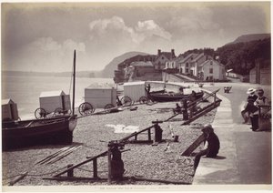 Sidmouth, den vestlige ende af esplanaden af Francis Bedford