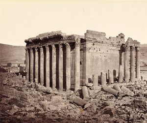 Jupiter-templet, Baalbek, set fra nordvest af Francis Bedford
