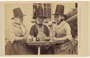 Welsh Group - Tre gamle kvinder til te, nr. 2 af Francis Bedford