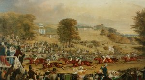 Heaton Park Races, Manchester (olie på lærred) af Francis Calcraft Turner