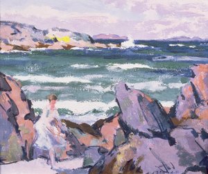 North Wind, Iona (Baderen) af Francis Campbell Boileau Cadell