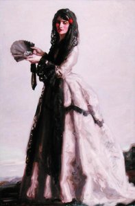 Spansk dame af Francis Campbell Boileau Cadell