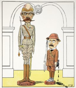 K, k, illustration fra The Struwwelpeter Alphabet, vers af Harold Begbie (1871-1929) af Francis Carruthers Gould