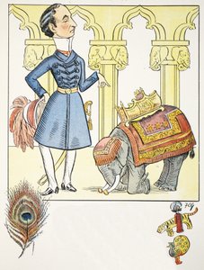 Ode af V, illustration fra The Struwwelpeter Alphabet, vers af Harold Begbie (1871-1929) af Francis Carruthers Gould