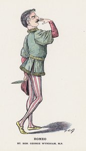 Romeo, Rt Hon George Wyndham (farve litho) af Francis Carruthers Gould