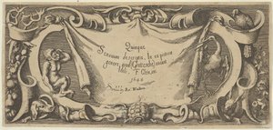 Titelplade, fra Five Senses Five Senses, ca. 1655