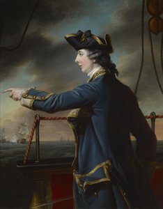 Portræt af kaptajn Edward Knowles, R.N. (1742-1762) af Francis Cotes