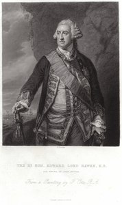 Portræt af Edward, Lord Hawke af Francis Cotes