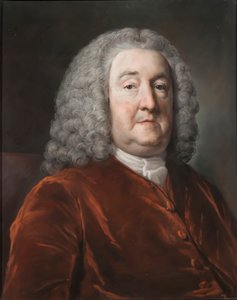 Portræt af Sir Edward Hulse, 1st Baronet, 1757 (pastel på papir)