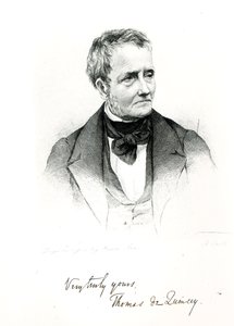 Thomas de Quincey (1785-1859), fra et daguerreotypi fotografi af Howie af Francis Croll