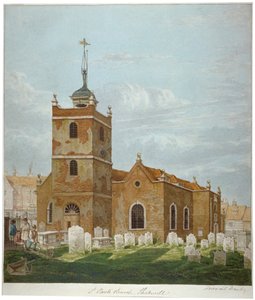 Church of St Paul, Shadwell, London, c1810 af Francis Danby