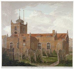 Church of St Paul, Shadwell, London, c1810 af Francis Danby