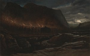 Begravelsesprocession af Francis Danby