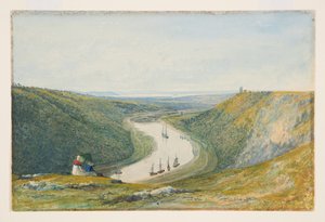 The Avon From Durdham Down, ca. 1821 (akvarel og kropsfarve på papir) af Francis Danby