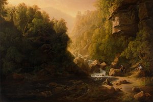 Bjerget torrent af Francis Danby