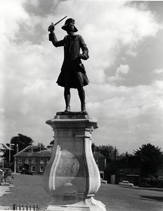 Statue af generalmajor James Wolfe (1727-59) (bronze) (s/h foto)