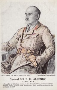 General Sir E H H Allenby (farvelitografi) af Francis Dodd