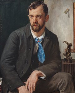 Portræt af Charles Holden (olie på lærred)