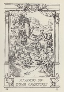 Endnu en bog med vers for børn: Ballader om dumme skabninger (litografi) af Francis Donkin Bedford