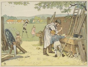 Tømrer (farvelitografi)