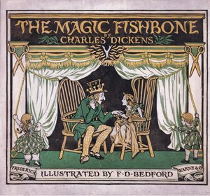 Forsidedesign fra The Magic Fishbone, udgivet af Warne  Co, ca. 1940 (farvelitografi) af Francis Donkin Bedford