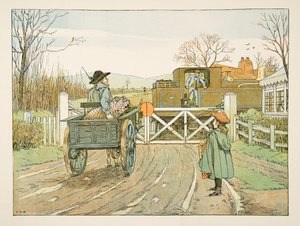 The Engine Driver, fra Four and Twenty Toilers, pub. 1900 (farvelitografi)