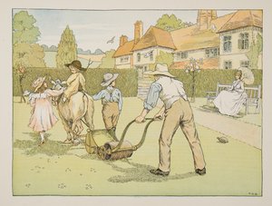 The Gardener, fra Four and Twenty Toilers, pub. 1900 (farvelitografi) af Francis Donkin Bedford