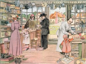 The General Store, 1899. Fra Butikkernes Bog, 1899