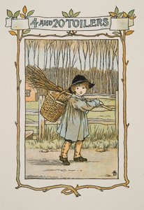 Vignet fra Four and Twenty Toilers, pub. 1900 (farvelitografi) af Francis Donkin Bedford