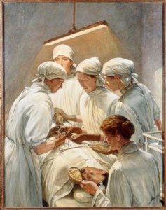 En blindtarmsoperation på militærhospitalet af Francis Edgar Dodd