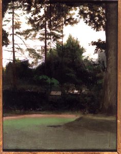 A Corner of the Garden, ca. 1890 (olie på lærred) af Francis Foster