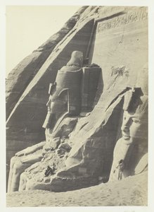 Abou Simbel, Nubien, 1857. af Francis Frith