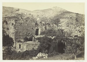 Banias, Den Gamle Cæsar, Philippi, af Francis Frith