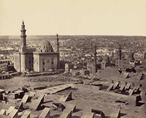 Cairo set fra citadellet. Første udsigt af Francis Frith