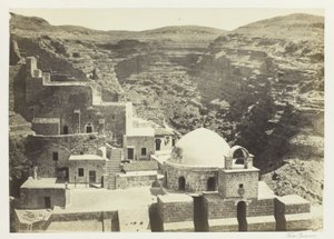 Klosteret i Mar-Saba, nær Jerusalem af Francis Frith