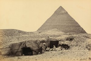 Egypten og Palæstina: pyramiderne i Kefren og gravene i fæstningen i Giza, Øvre Egypten