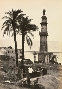"Egypten og Palæstina": udsigt over Girgeh, Øvre Egypten af Francis Frith